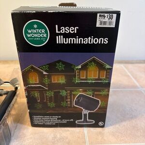Winter wonder green, snowflake Laser Illuminations
